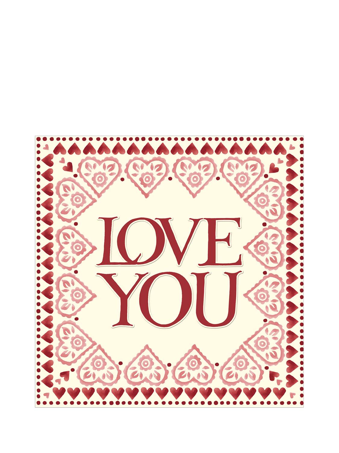 Emma Bridgewater Love Border Design Valentine's Day Card
