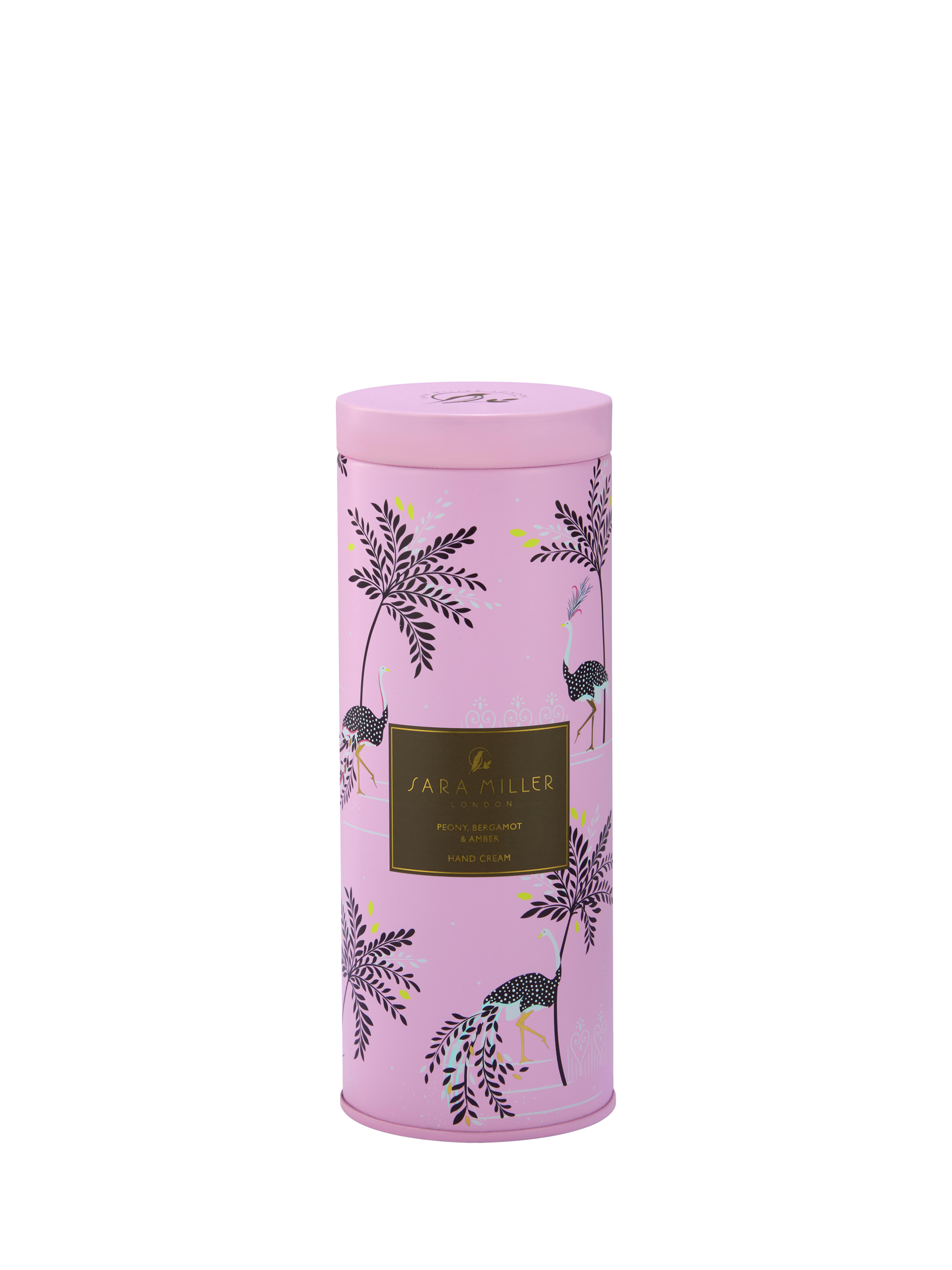 Product image 2 of 3, which shows Sara Miller Ostrich & Palms Hand Cream, 100ml