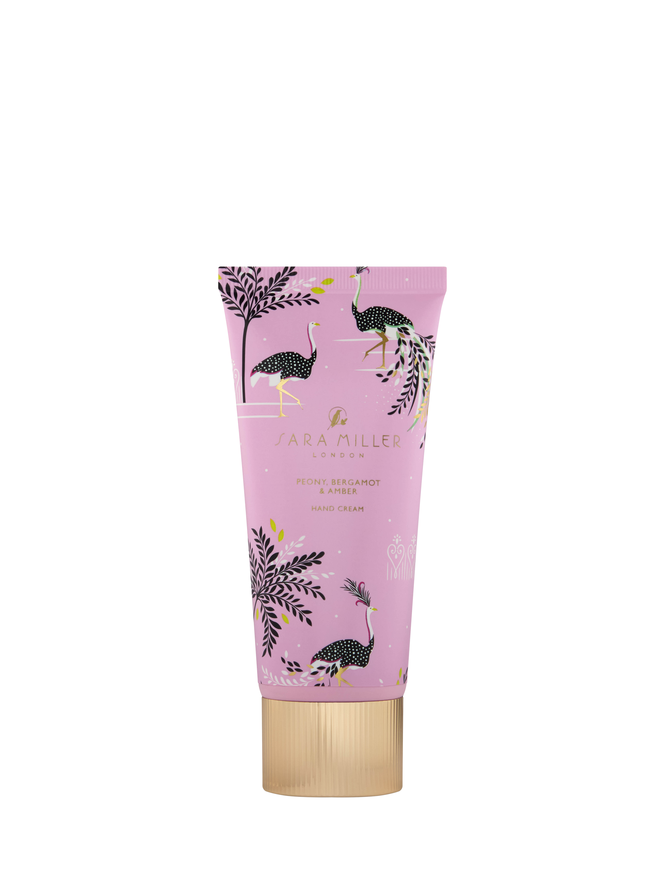 Product image 3 of 3, which shows Sara Miller Ostrich & Palms Hand Cream, 100ml