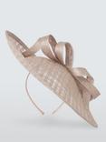 John Lewis Dee Woven Crosshatch Bow Hat, Beige