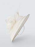 John Lewis Devon Woven Pleat Occasion Hat, White