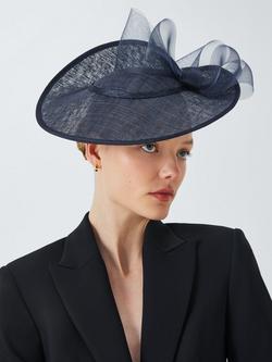 John Lewis Drew Woven Split Hat, Navy
