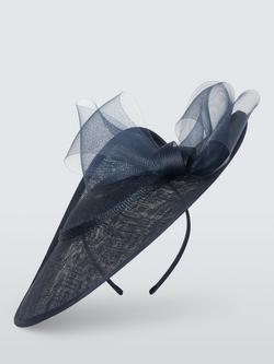 John Lewis Drew Woven Split Hat - view 2, Navy