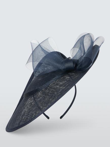 John Lewis Drew Woven Split Hat - view 2, Navy