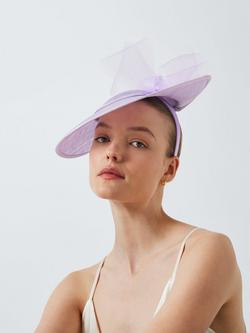 John Lewis Drew Woven Split Hat, Lilac, Lilac