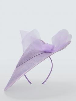 John Lewis Drew Woven Split Hat, Lilac - view 2, Lilac