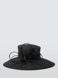 John Lewis Hope Ribbon Woven Occasion Hat, Black, Black