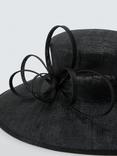 John Lewis Hope Ribbon Woven Occasion Hat, Black, Black