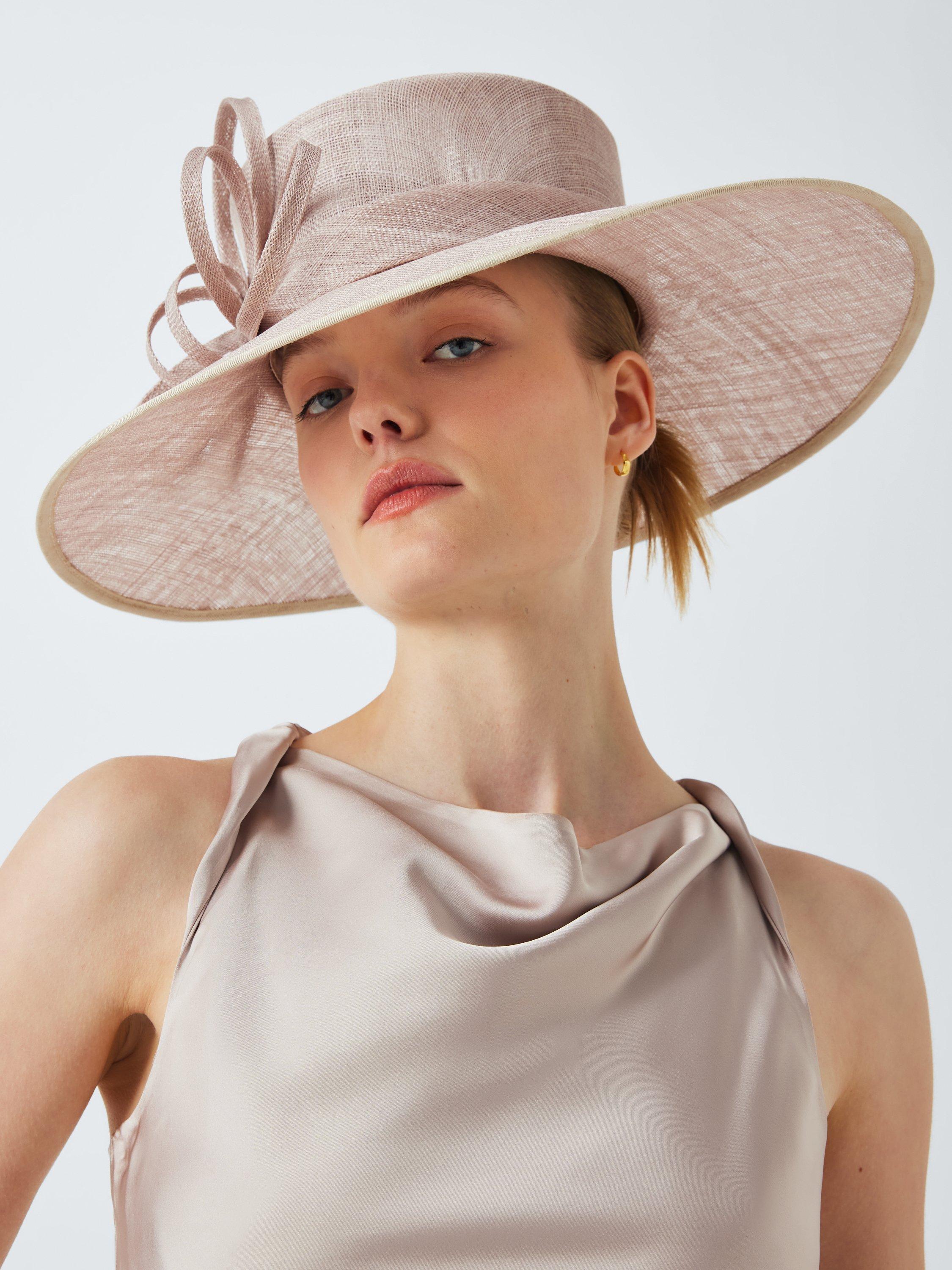 Product image 1 of 4, which shows John Lewis Hope Ribbon Woven Occasion Hat, Natural