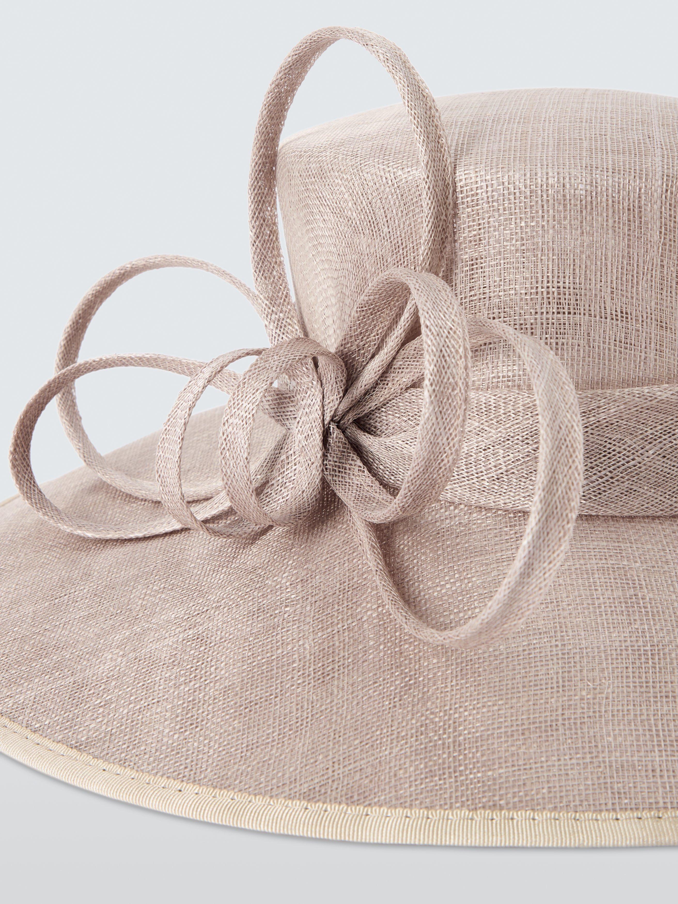 Product image 3 of 4, which shows John Lewis Hope Ribbon Woven Occasion Hat, Natural