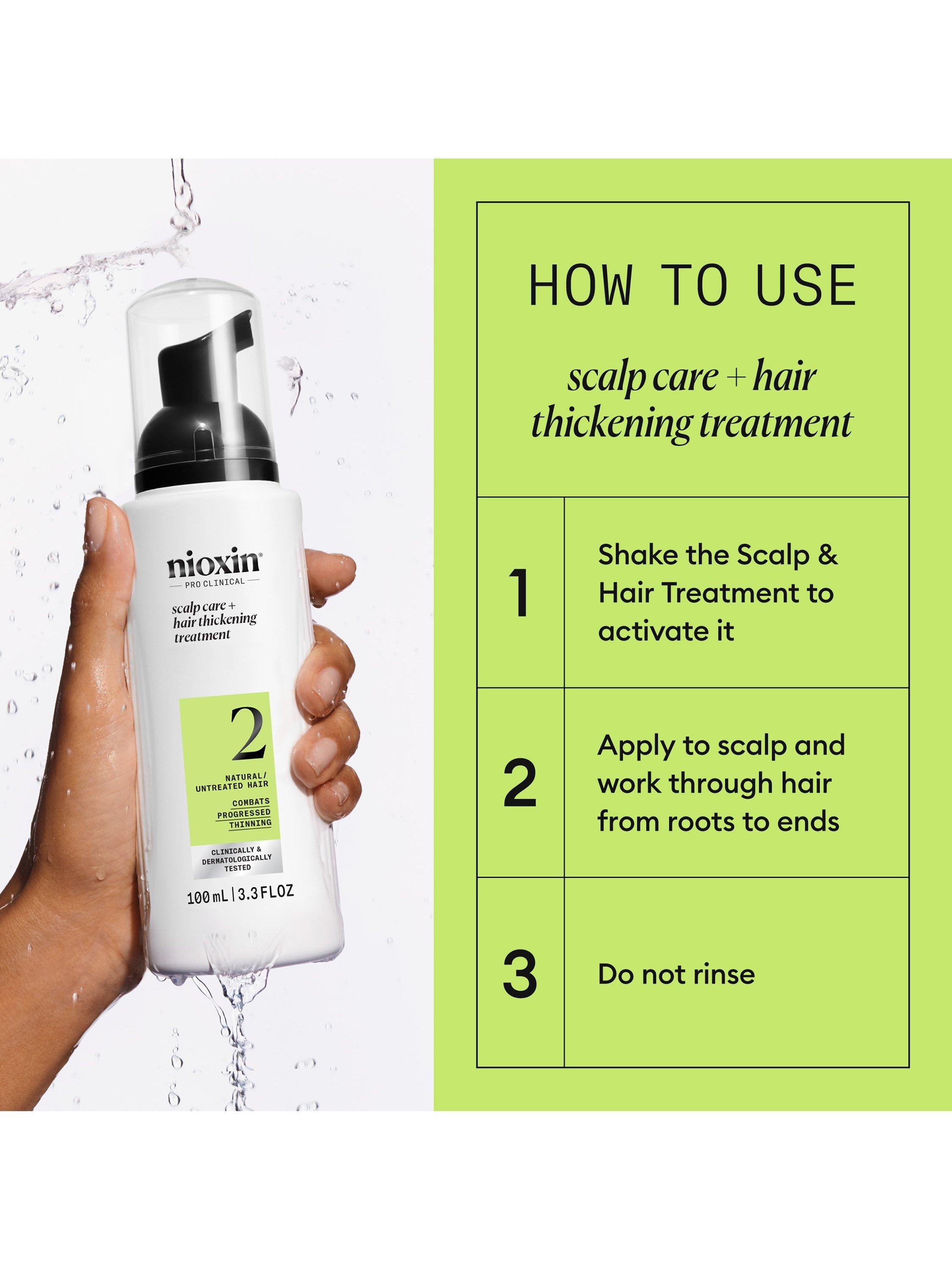 Product image 6 of 10, which shows Nioxin Pro Clinical System 2 Scalp + Hair Thickening Treatment for Natural Hair with Progressed Thinning, 100ml