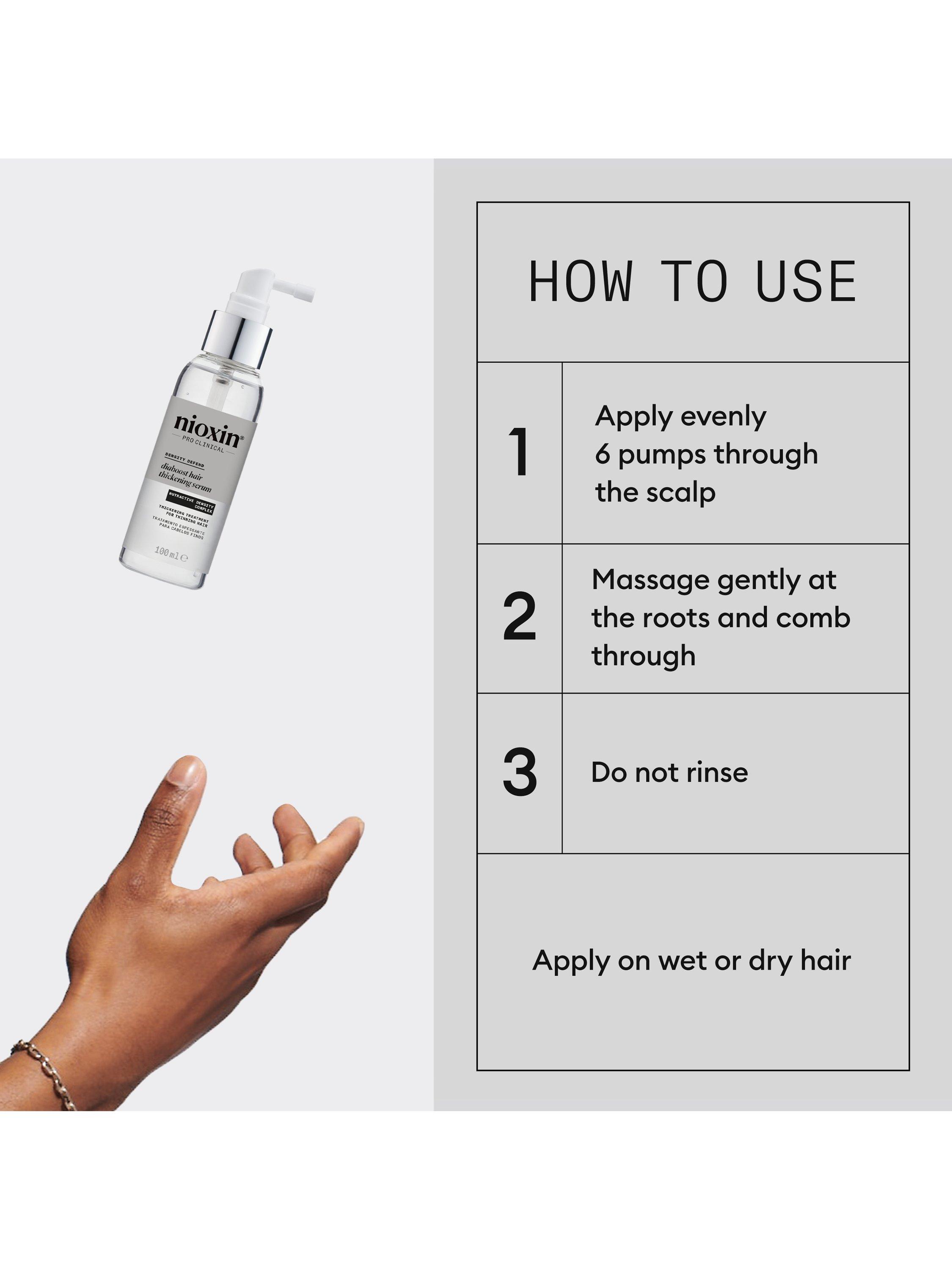 Product image 6 of 9, which shows Nioxin Pro Clinical Density Defend Diaboost Hair Thickening Serum, 100ml