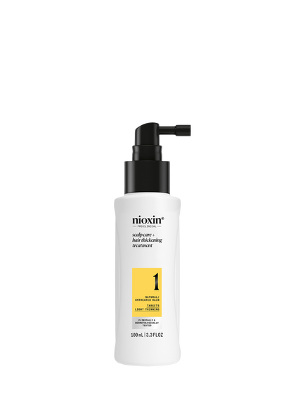 Nioxin Pro Clinical System 1 Scalp + Hair Thickening Treatment for Natural Hair with Light Thinning, 100ml, 