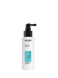 Nioxin Pro Clinical System 3 Scalp + Hair Thickening Treatment for Coloured Or Dry Damaged Hair with Light Thinning, 100ml, 