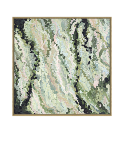 John Lewis Harlie Briggs 'Nature's Heart' Framed Canvas Print, 104 x 104cm, Green, Green