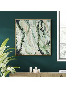 John Lewis Harlie Briggs 'Nature's Heart' Framed Canvas Print, 104 x 104cm, Green - view 2, Green