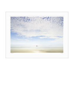 John Lewis Mike Shepherd 'Stillness of Time' Framed Print & Mount, 78.5 x 104.5cm, White/Blue, White / Blue