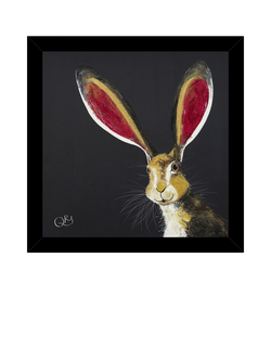 John Lewis Quinn Russell 'Alfie' Framed Print, 33.5 x 33.5cm, Black/Red, Black / Red