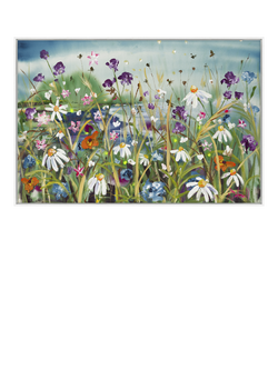 John Lewis Rachael Dalzell 'Wandering the Coastal Path' Framed Canvas Print, 83 x 124cm, Multi/White, Multi / White