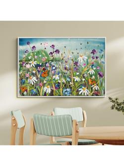 John Lewis Rachael Dalzell 'Wandering the Coastal Path' Framed Canvas Print, 83 x 124cm, Multi/White - view 2, Multi / White