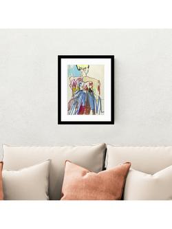 John Lewis Tony Green 'Camille' Framed Print & Mount, 53.5 x 43.5cm, Multi/Black - view 2, Multi / Black