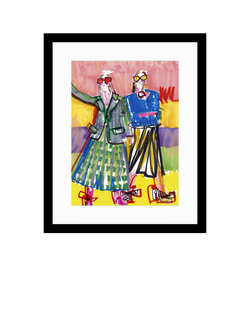 John Lewis Tony Green 'Gialux' Framed Print & Mount, 53.5 x 43.5cm, Multi/Black, Multi / Black