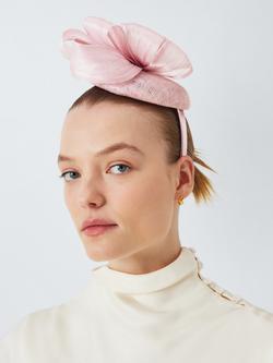 John Lewis Agatha Woven Fascinator, Pink