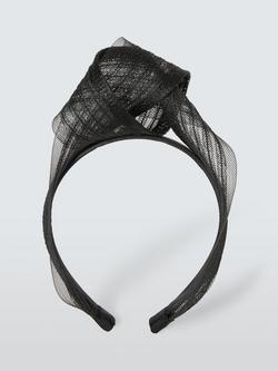 John Lewis Avery Knotted Headband Fascinator - view 2, Black