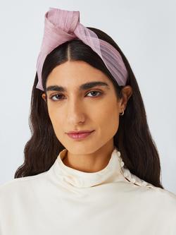 John Lewis Avery Knotted Headband Fascinator, Light Pink
