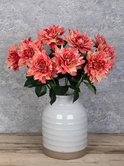 Floralsilk Artificial Juliet Dahlia, 61cm, Orange - view 2, Orange