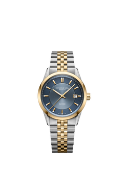 Raymond Weil Men's Freelancer 38 Automatic Date Two-Toned Bracelet Strap Watch, Silver/Gold, Silver & Yellow