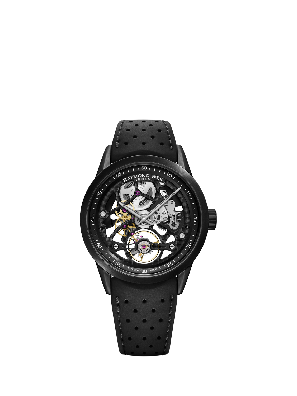 Raymond weil freelancer rubber strap hotsell