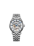 Raymond Weil Men's Freelancer 42 Calibre RW1212 Skeleton Automatic Bracelet Strap Watch, Silver