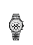 Raymond Weil Men's Freelancer 7741 Chronograph Automatic Bracelet Strap Watch, Silver/White