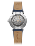 Raymond Weil Men's Millesime 39.5 Automatic Leather Strap Watch, Silver/Blue