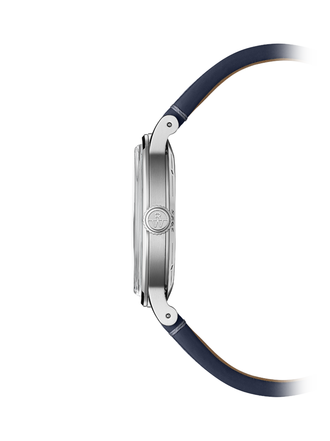Product image 3 of 3, which shows Raymond Weil Men's Millesime 39.5 Automatic Leather Strap Watch, Silver/Blue