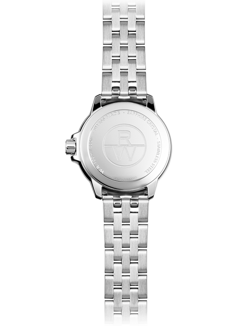 Product image 2 of 3, which shows Raymond Weil Women's Tango 30 Date Bracelet Strap Watch, Silver/Green