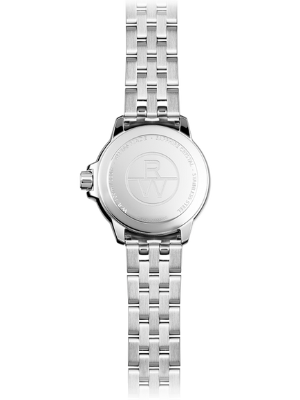 Raymond Weil Women's Tango 30 Date Bracelet Strap Watch, Silver/Green - view 2, Silver