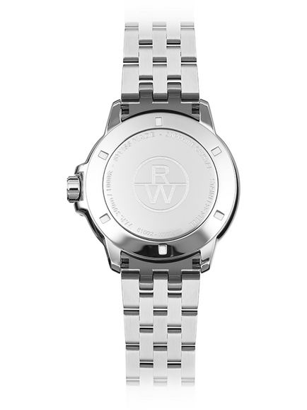 Raymond Weil Men's Tango 41 Date Bracelet Strap Watch, Silver/Blue - view 2, Silver