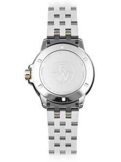 Raymond Weil Men's Tango 41 Date Bracelet Strap Watch, Silver/Gold - view 2, Silver & Yellow