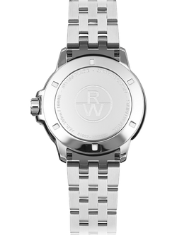 Raymond Weil Men's Tango 41 Date Bracelet Strap Watch, Silver/Sky Blue - view 2, Silver