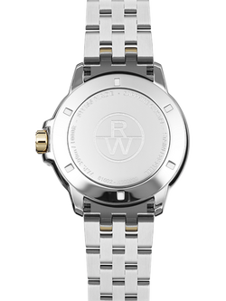 Raymond Weil Men's Tango 41 Date Bracelet Strap Watch, Silver/Gold - view 2, Silver & Yellow