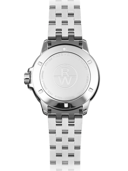 Raymond Weil Men's Tango 41 Date Bracelet Strap Watch, Silver/White - view 2, Silver