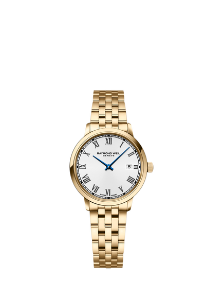 Raymond Weil Women's Toccata 29 Date Bracelet Strap Watch, Gold, Yellow