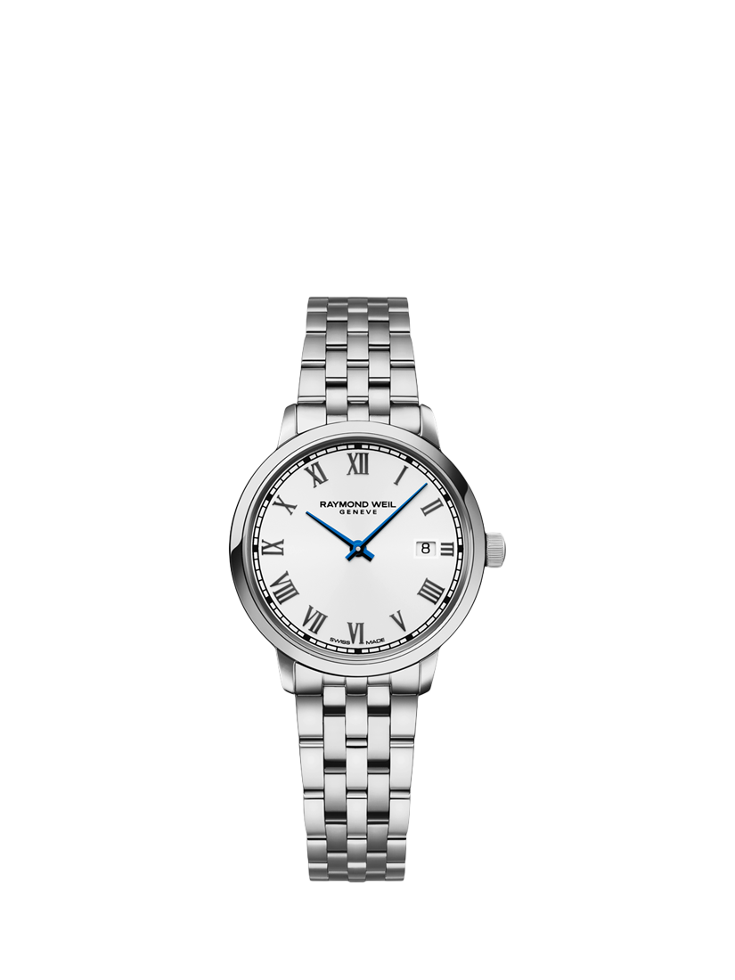 Product image 1 of 3, which shows Raymond Weil Women's Toccata 29 Date Bracelet Strap Watch, Silver