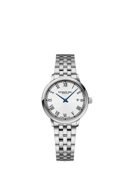 Raymond Weil Women's Toccata 29 Date Bracelet Strap Watch, Silver, Silver