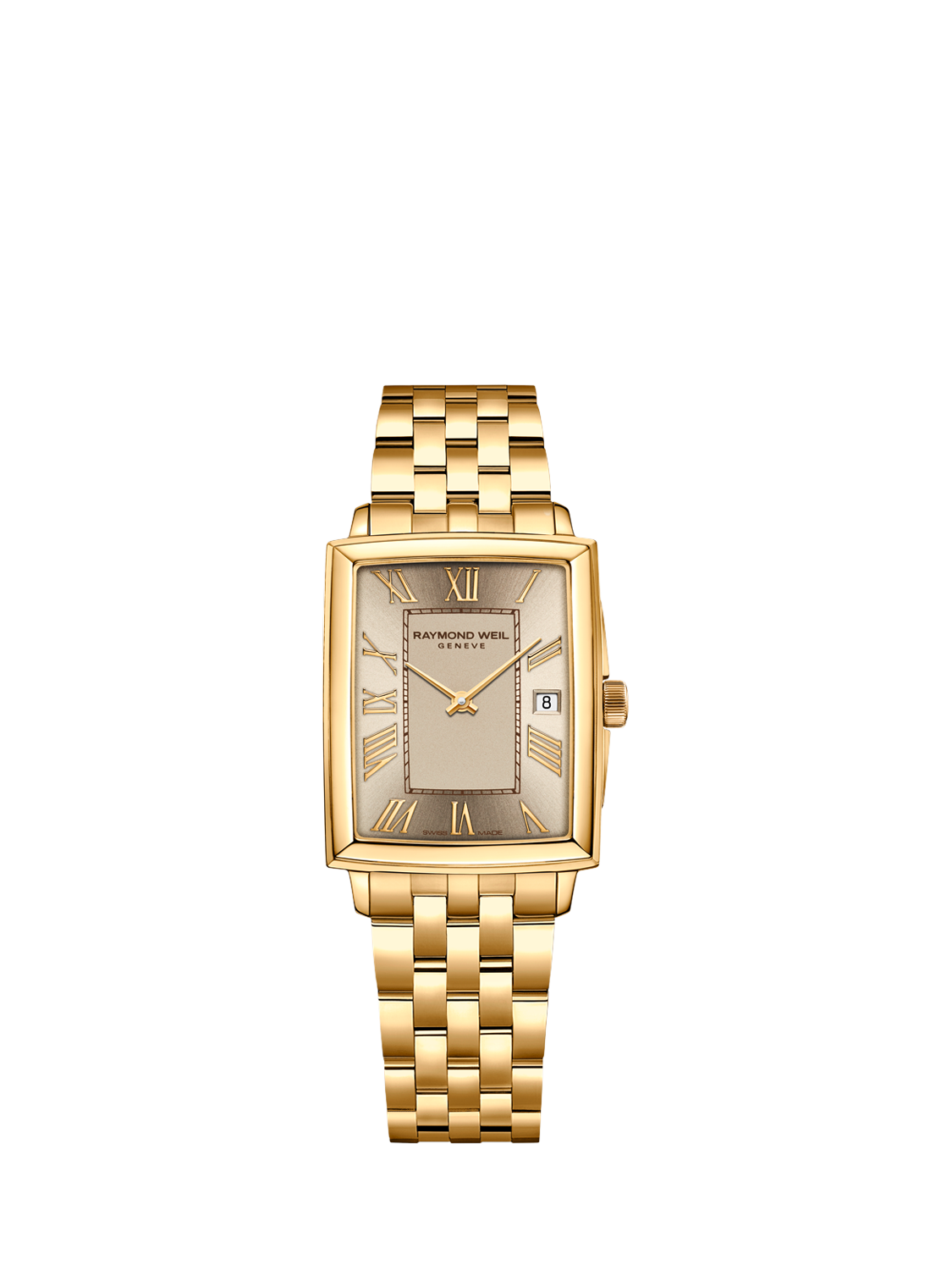 Product image 1 of 3, which shows Raymond Weil Men's Toccata 34 Date Bracelet Strap Watch, Gold