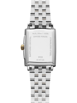 Raymond Weil Women's Toccata 34 Diamond Mother of Pearl Date Bracelet Strap Watch - view 2, Silver & Yellow