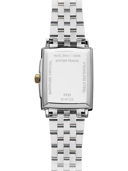 Raymond Weil Women's Toccata 34 Diamond Mother of Pearl Date Bracelet Strap Watch - view 2, Silver & Yellow