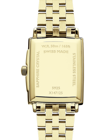 Raymond Weil Women's Toccata 34 Mother of Pearl Diamond Bracelet Strap Watch, Gold - view 2, Yellow